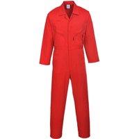 Portwest Men's Liverpool-zip Workwear Coverall in Red | Size: Small