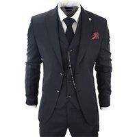 TruClothing Men's James 3 Piece Suit in Black | Size: 40R