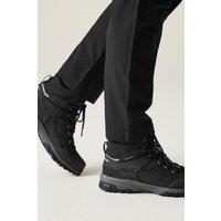 Regatta Men's Regen Breathable Waterproof Walking Boots in Jet Black | Size: 6.5