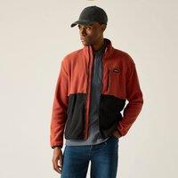 Regatta Men's Frankie Colour Block Full Zip Fleece in Burnt Orange | Size: Medium