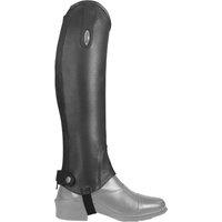 Brogini Men's Vicenza Grain Leather Gaiters in Black | Size: Small