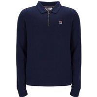 Fila Men's Emiliano L/S Polo With Raised Tipping Navy | Size: Large