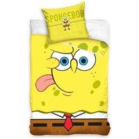 SpongeBob SquarePants Reversible Face Duvet Cover Set in Yellow | Size: Single