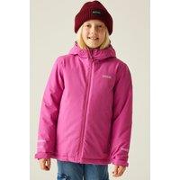 Regatta Hurdle Hooded Waterproof Breathable Insulated Jacket in Pink | Size: 4-5