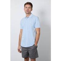 Maine Men's Light Blue Birdseye Polo Shirt | Size: Large