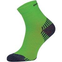 COMODO Men's 1 Pack Low Cut Ankle Compression Running Socks in Green | Size: 6-8