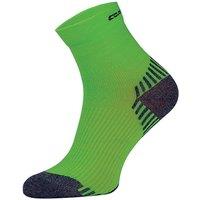 COMODO Men's 1 Pack Low Cut Ankle Compression Running Socks in Green | Size: 9-11