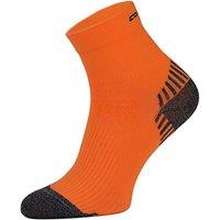 COMODO Men's 1 Pack Low Cut Ankle Compression Running Socks in Burnt Orange | Size: 6-8