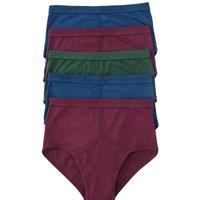 Chums Men's Classic 5 Pack Plain Briefs | Size: 2XL