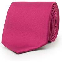 Roco Men's Childrens full length necktie, plain berry red tie, ages 4-16yrs in Fuchsia