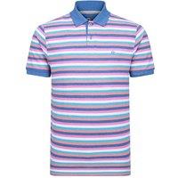Peter Gribby Men's Mens Short Sleeve Striped Melange Pique Polo | Size: 2XL