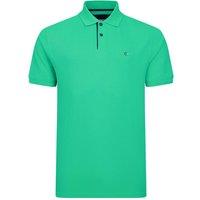 Peter Gribby Men's Mens Short Sleeve Solid Colour Pique Polo in Green | Size: Medium