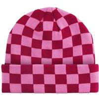 Beechfield Men's Checkerboard Beanie in Cerise