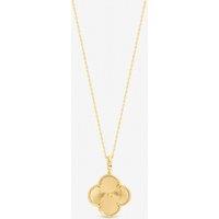Jon Richard Women's Gold Plated Long Clover Necklace Pendant