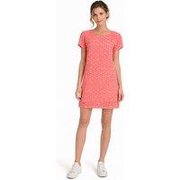 Cutie London Women's Perforated Short Sleeve Mini Dress in Pink | Size: 8