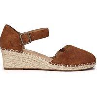 Hotter Women's 'Pacific' Wedge Sandals in Tan | Size: 5.5