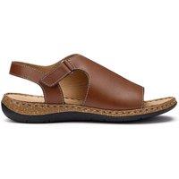 Hotter Women's Wide Fit 'Mena' Sandals in Tan | Size: 8
