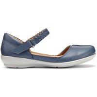 Hotter Women's Wide Fit 'Lake' Mary Janes in Mid Blue | Size: 4.5