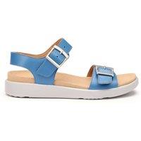 Hotter Women's 'Corfu' Sandals in Mid Blue | Size: 5.5