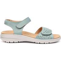 Hotter Women's Wide Fit 'Leah II' Sandals in Duck Egg Blue | Size: 6.5