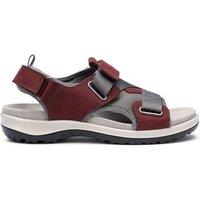 Hotter Women's 'Pursue' Sandals in Maroon | Size: 6