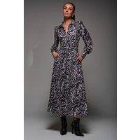 Jolie Moi Women's Long Sleeve Pleated Jersey Maxi Dress | Size: 8