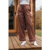 Rapanui Clothing Women's Cotton Pyjama Bottoms in Terracotta | Size: 18