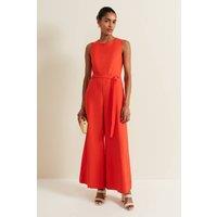 Phase Eight Women's Marta Sleeveless Wide-Leg Jumpsuit in Scarlet | Size: 14