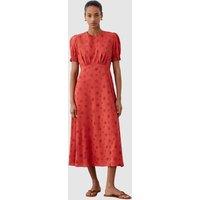 Finery London Women's Mela Lace Midi Dress in Scarlet | Size: 10