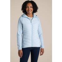 Craghoppers Women's Zayas Hooded Water-Repellent Jacket in Light Blue | Size: 12