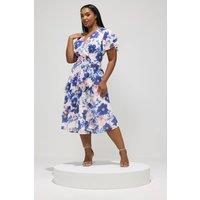 Yours Women's Floral Ruffle Midi Dress | Size: 18