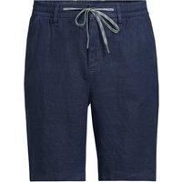 Lands' End Men's Pure Linen Shorts in Navy | Size: 36