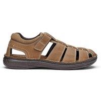 Hotter Men's 'Dock II' Fisherman Sandals in Taupe | Size: 8