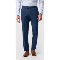 Antique Rogue Men's Maddoc Check Suit Trousers in Blue | Size: 40R