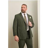 BadRhino Men's Tailoring Linen Suit Jacket in Light Khaki | Size: 52S