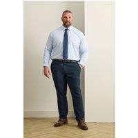 BadRhino Men's Linen Suit Trousers in Dark Navy | Size: 44S