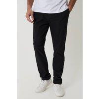 Threadbare Men's Slim Fit Stretch Trousers in Black | Size: 36R