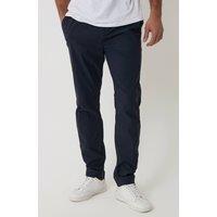 Threadbare Men's Slim Fit Stretch Trousers in Navy | Size: 36R