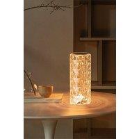 H&O Direct Romantic LED Rose Projection Night Light with Touch Sensor & Remote Control, 16 Colours, USB Powered in Clear
