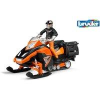 Bruder 1:16 Snowmobil with driver & accessories in Orange | Size: 1 Pack