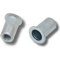JRP Riveting Products M12 x 24.0 Steel Rivet Nuts JRPRNSCH1250 in Silver