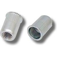 JRP Riveting Products M5 x 12.0 Steel Rivet Nuts in Silver