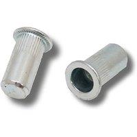 JRP Riveting Products M5 x 17.0 Steel Rivet Nuts in Silver