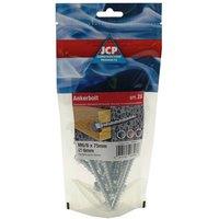 JCP CONSTRUCTION PRODUCTS Ankerbolts Hexagon Flange Head Bzp 6/8 x 75mm in Silver