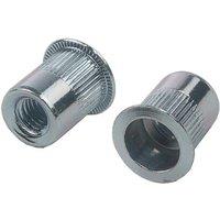 JRP Riveting Products M8 x 20.5 Steel Rivet Nuts JRPRNSFHUS0879 in Silver