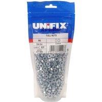 Unifix Class 8 Full Nuts DIN 934 BZP M10 x 1.50 in Silver