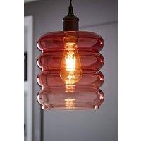 ValueLights Giselle Ombre Berry Glass Easy Fit Ceiling Light Lamp Shade in Dark Pink