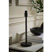 ValueLights Maura Twisted Metal Table Lamp Base in Black