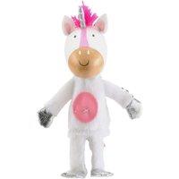 Fiesta Crafts Unicorn Finger Puppet Fabric Interactive Unicorn Toy with Wooden Head