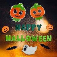 VFM e-Store The Boo Crew Halloween Gel Window Stickers Pumpkin Wall Decoration